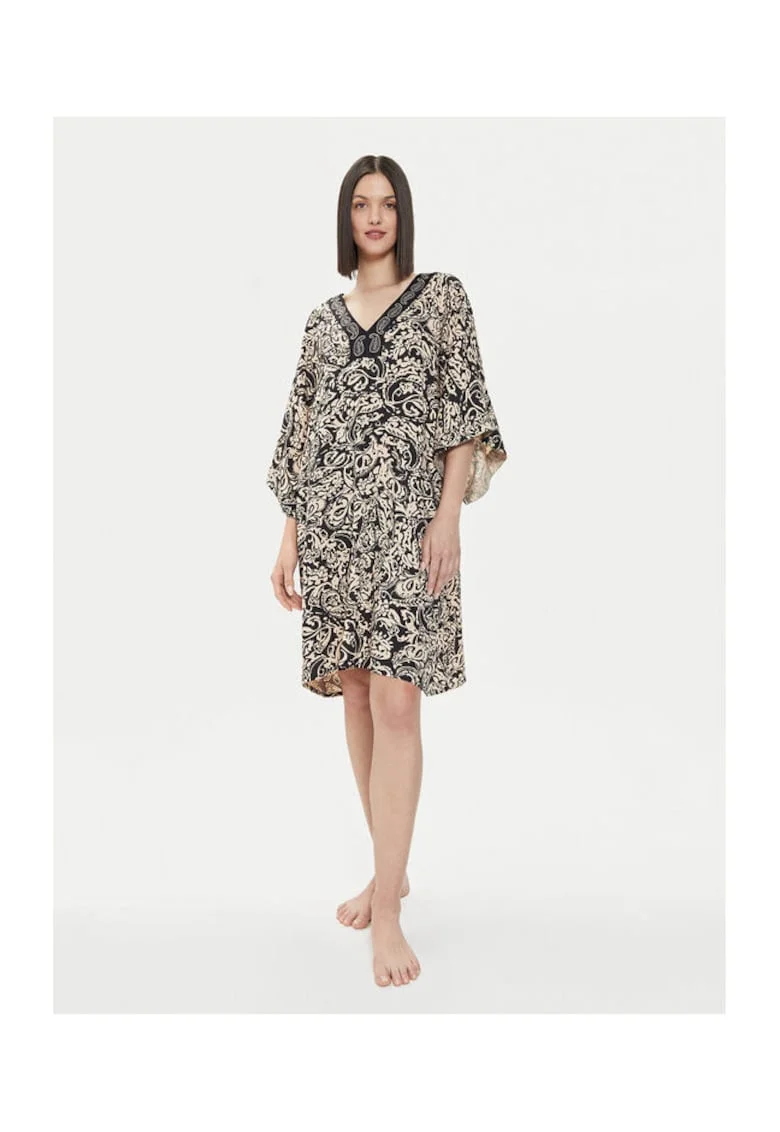 Rochie dama -  303690908 - Viscoza - Negru - Negru