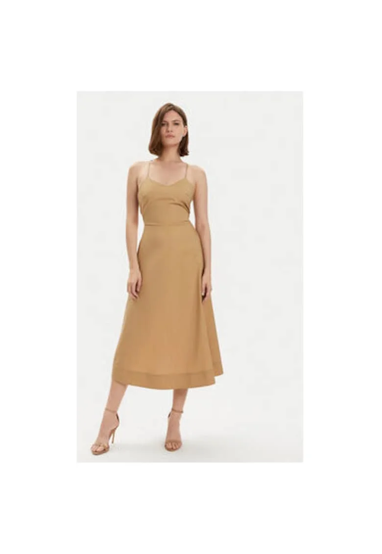 Rochie dama -  303692988 - Bumbac - Bej - Bej
