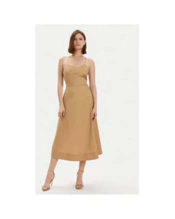 Rochie dama -  303692988 - Bumbac - Bej - Bej
