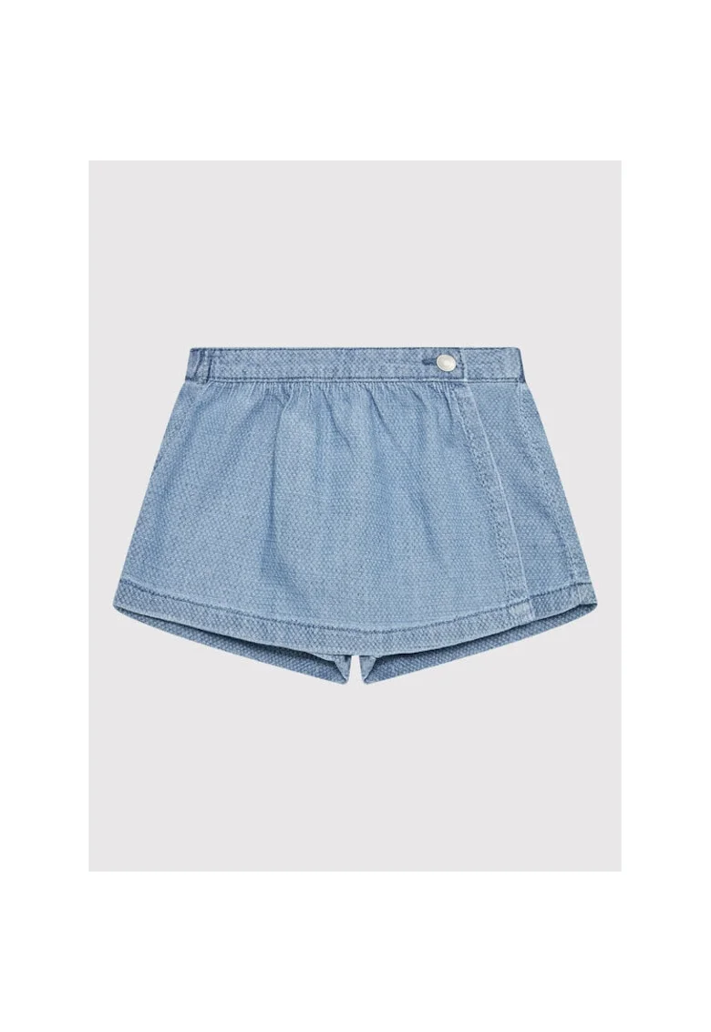Pantaloni scurti fete -  300132074 - Bumbac - Albastru - Albastru