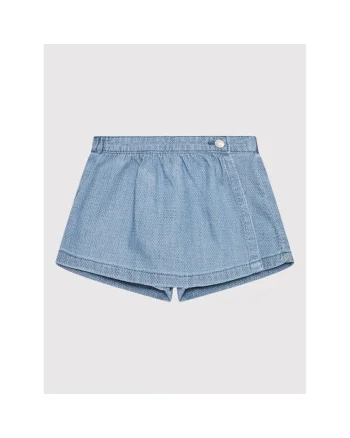 Pantaloni scurti fete -  300132074 - Bumbac - Albastru - Albastru