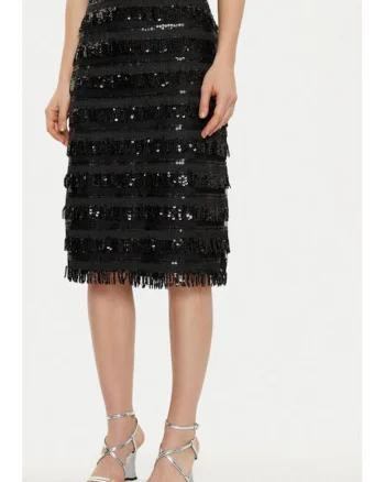 Fusta dama -  305182968 - Poliester - Negru - Negru