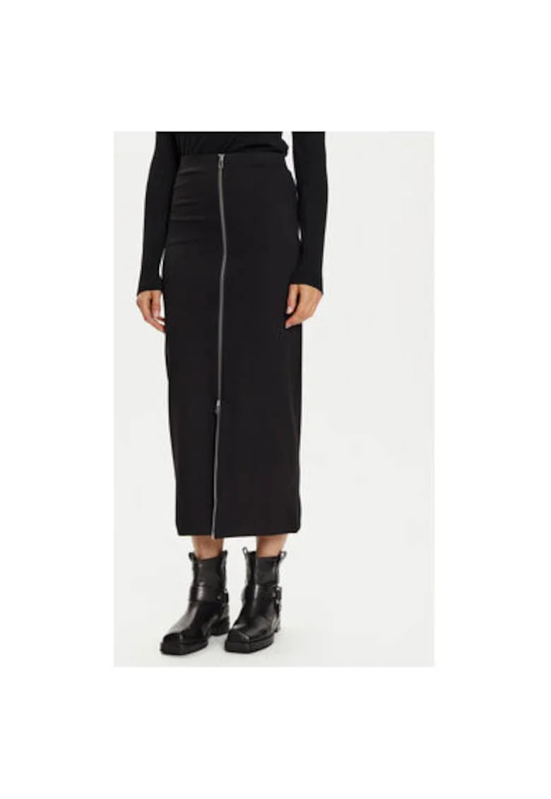 Fusta dama -  304176654 - Viscoza/Poliamida - Negru - Negru