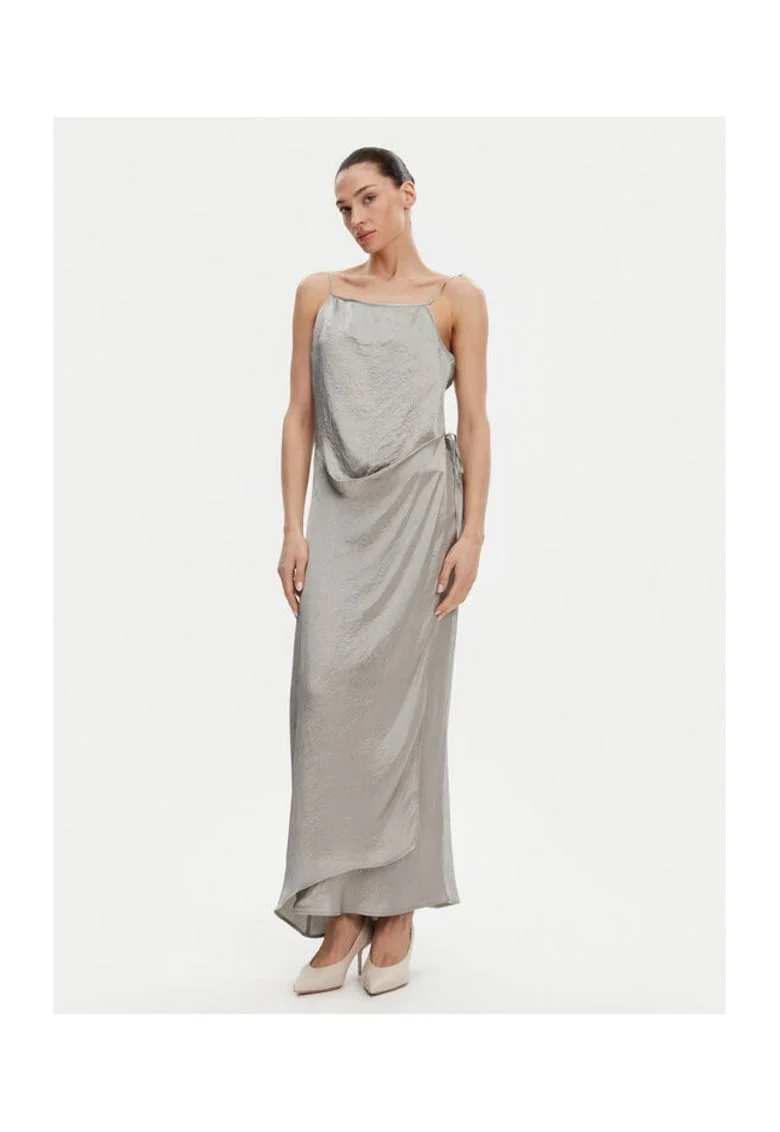 Rochie dama -  304928253 - Acetat - Argintiu - Argintiu