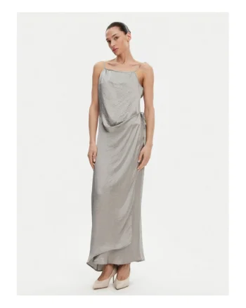 Rochie dama -  304928253 - Acetat - Argintiu - Argintiu