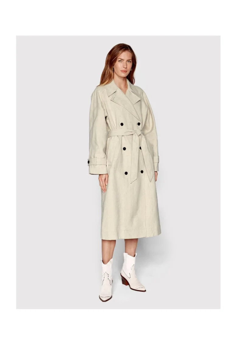 Trench dama -  300957745 - Bumbac/Poliester - Bej - Bej