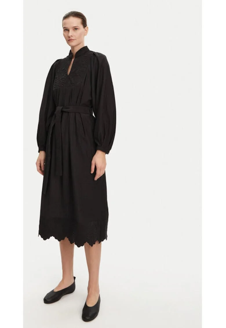 Rochie dama -  304892929 - Cupru/Bumbac organic - Negru - Negru