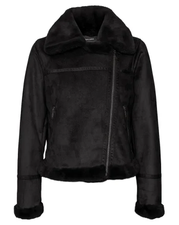 Jacheta dama -  negru - poliester -