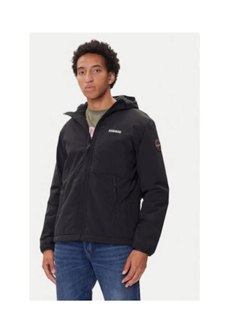 Geaca de tranzitie -  neagra - 100% poliamida -