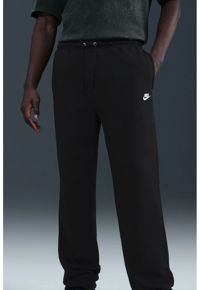 Pantaloni de trening cu snur Club - Alb/Negru