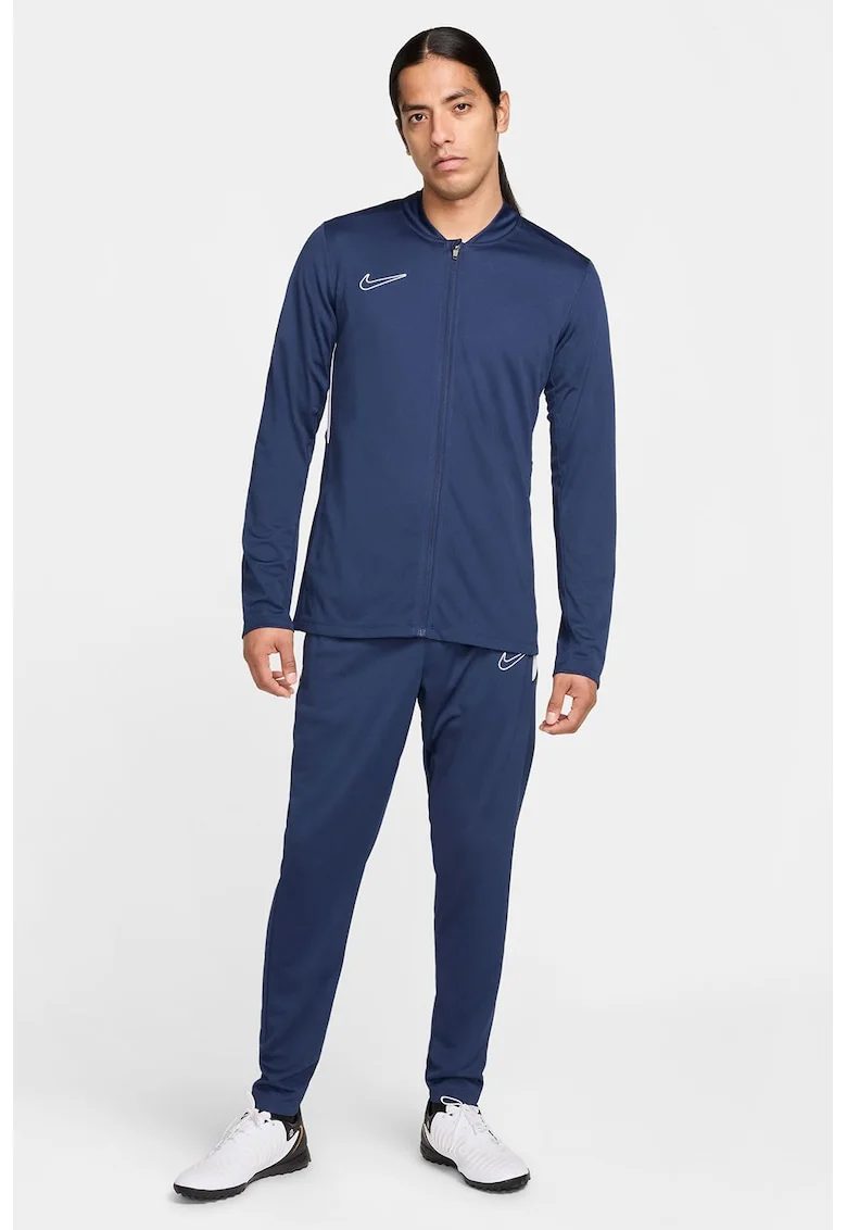 Trening cu tehnologie Dri-Fit si logo - pentru fotbal - Alb/Albastru inchis