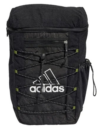 Rucsac cu logo si functii multiple - Negru/Kaki inchis