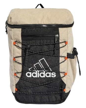 Rucsac cu logo si functii multiple - Bej/Negru stins