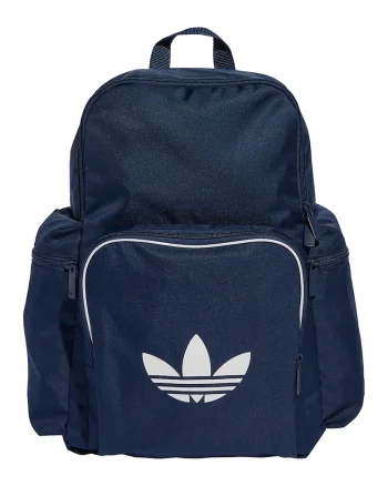 Rucsac unisex cu buzunare cu fermoar Adicolor - Albastru inchis