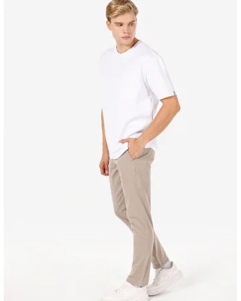 Pantaloni chino regular fit - Bej deschis