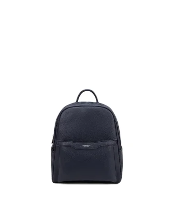 Rucsac de piele ecologica - Bleumarin