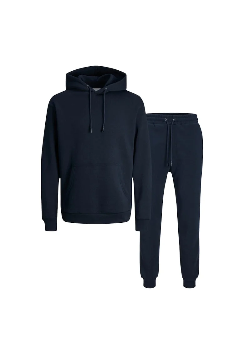 Trening JACK &JONES Bradley Sweat Zip Hood Set MP 48914 - Albastru inchis