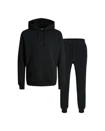 Trening JACK &JONES Bradley Sweat Zip Hood Set MP 48909 - Negru