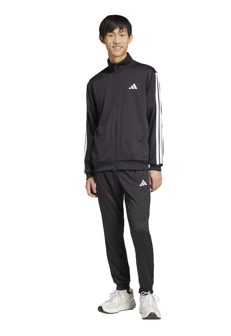 Trening slim fit cu logo - Negru/Alb optic