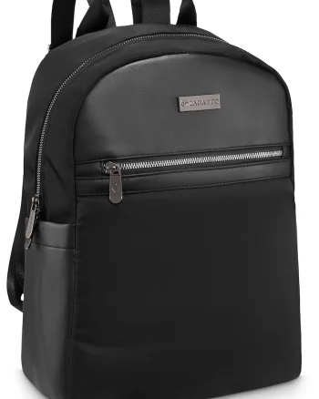 Rucsac urban dama - Negru - Fermoar dublu - Impermeabil - 35x27x15 cm - NERO - ZG845