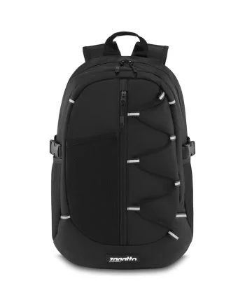 Rucsac - ® - Negru - 30x16x43 cm - Impermeabil - Unisex - Elemente reflectorizante - Curele de compresie - Ideal pentru caltorie - scoala - plimbari urbane - ZG918
