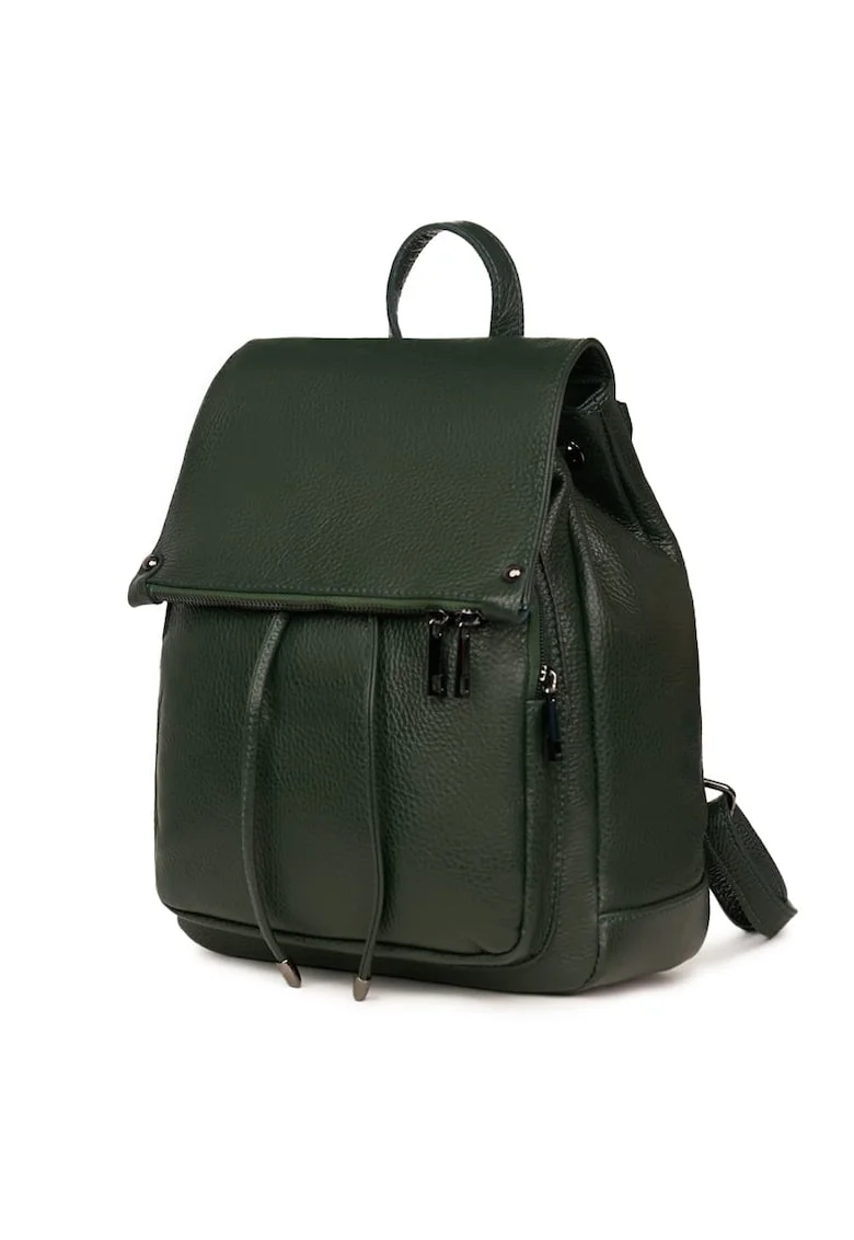 Rucsac piele naturala Jimmy maro - Verde