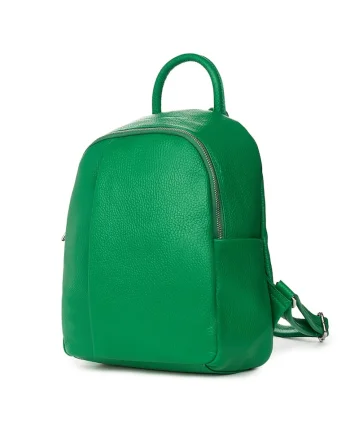 Rucsac din piele naturala Angelo - Verde