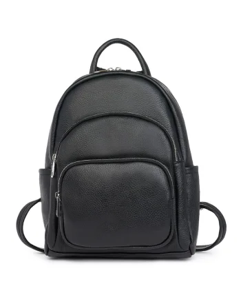 Rucsac din piele naturala Alghero negru