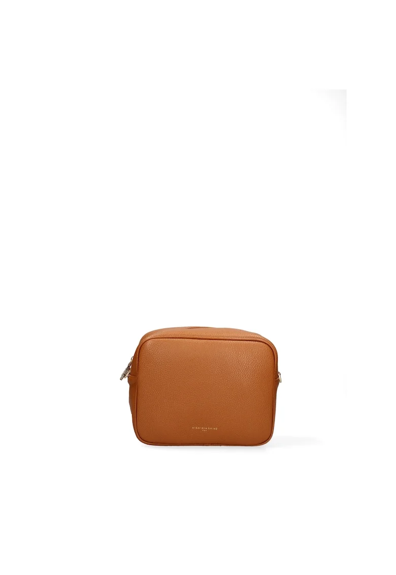 Geanta crossbody din piele cu model uni