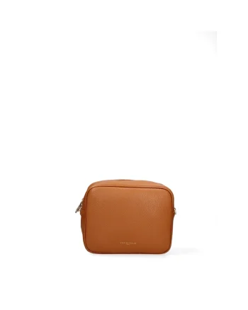 Geanta crossbody din piele cu model uni