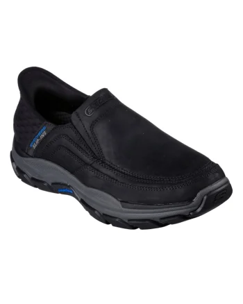 Pantofi sport - barbati -  RESPECTED ELGIN 204810-BLK negru - SLIP INS - piele ecologica -