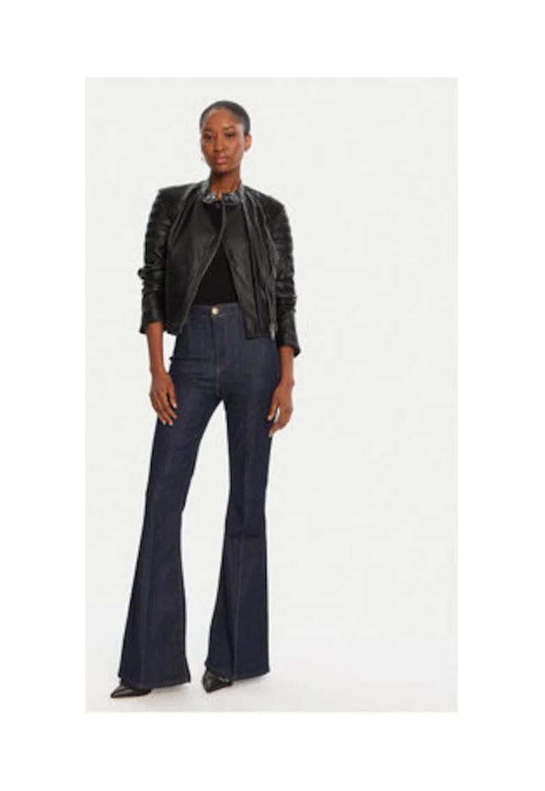 Jacketa biker din piele ecologica