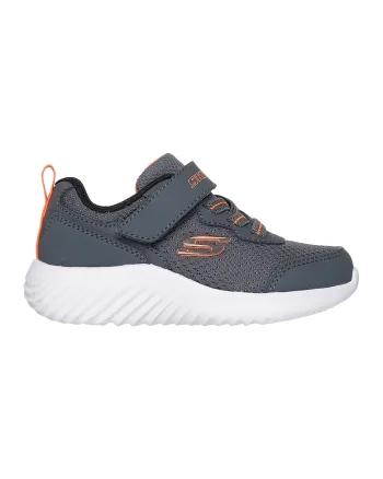 Pantofi sport din material textil cu detaliu logo Bounder-Techrox - Gri/Portocaliu