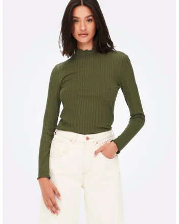 Bluza slim fit Fransiska - Verde inchis