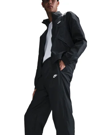 Trening relaxed fit cu buzunare Club - Alb/Negru