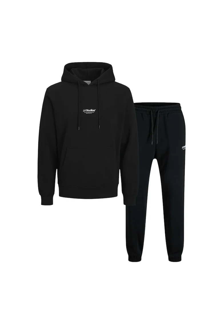 Trening JACK &JONES Soho Sweat Hood Set Mp 48919 - Negru