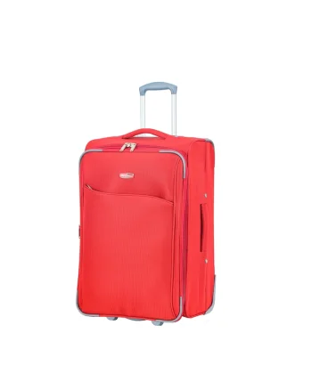 Troler mare extensibil  SW233 - 72x44.5x25 cm - +30% capacitate - bagaj de cala - poliester - 2 roti - rosu