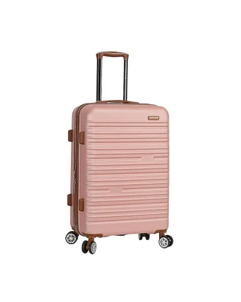 Troler mediu extensibil  SW33803 - ABS - cifru - 4 roti duble - 67 cm - rose