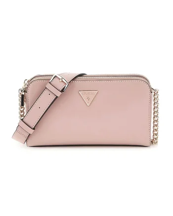 Geanta crossbody cu bareta din lant Daryna - Roz