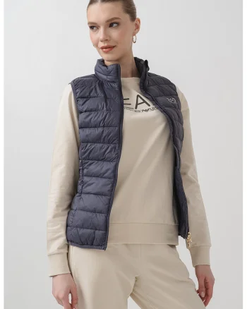 Vesta slim fit cu buzunare laterale - Gri