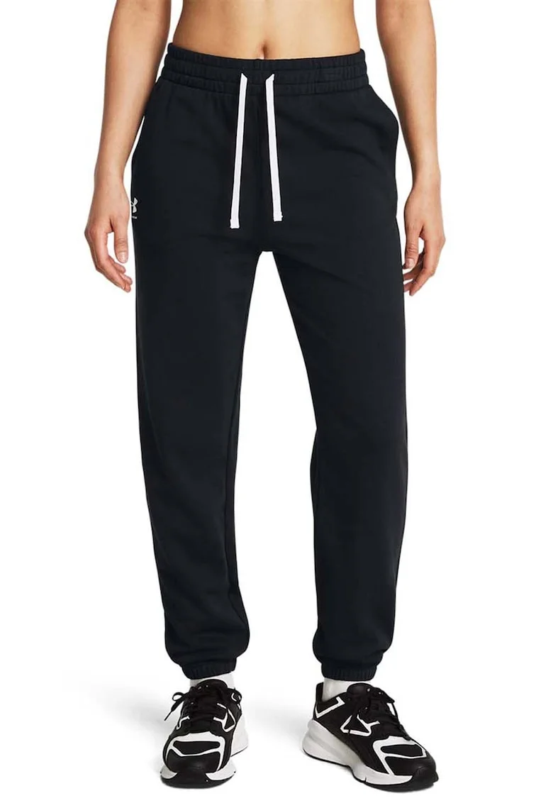 Pantaloni lejeri pentru antrenament Rival - Negru stins/Alb optic