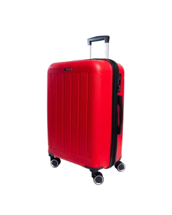 Troler extensibil  AV101 - polipropilena - fermoar antifurt - +20% capacitate - cifru TSA - Rosu