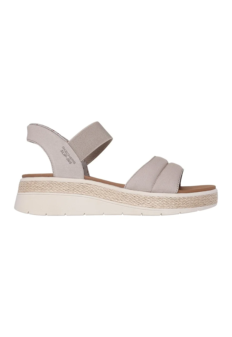 Sandale cu talpa wedge Slip-Ins™ Bobs Sun Ray - Maro taupe deschis