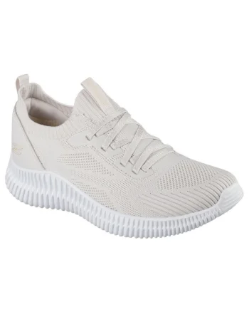 Skechers BOBS GEO LITE - DIVINE LOOK adidași de damă cu slip-on - culoare naturală 117427-NAT