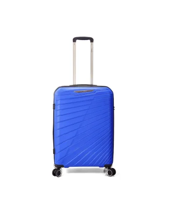 Troler  BZ 5808 - polipropilena - cifru - 4 roti 360° - Albastru