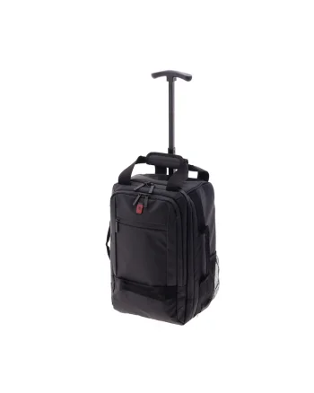 Rucsac cu role - pentru Wizz Air/Ryanair - Gladiator - Polar - MG 3958 - 14' - Negru