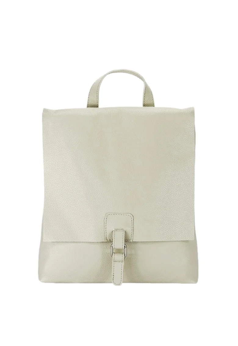 Rucsac 2 in 1 negru din piele naturala 5974-28 M11 17711 - Crem