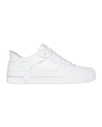 Pantofi sport din piele ecologica Jade Slip Ins - Alb