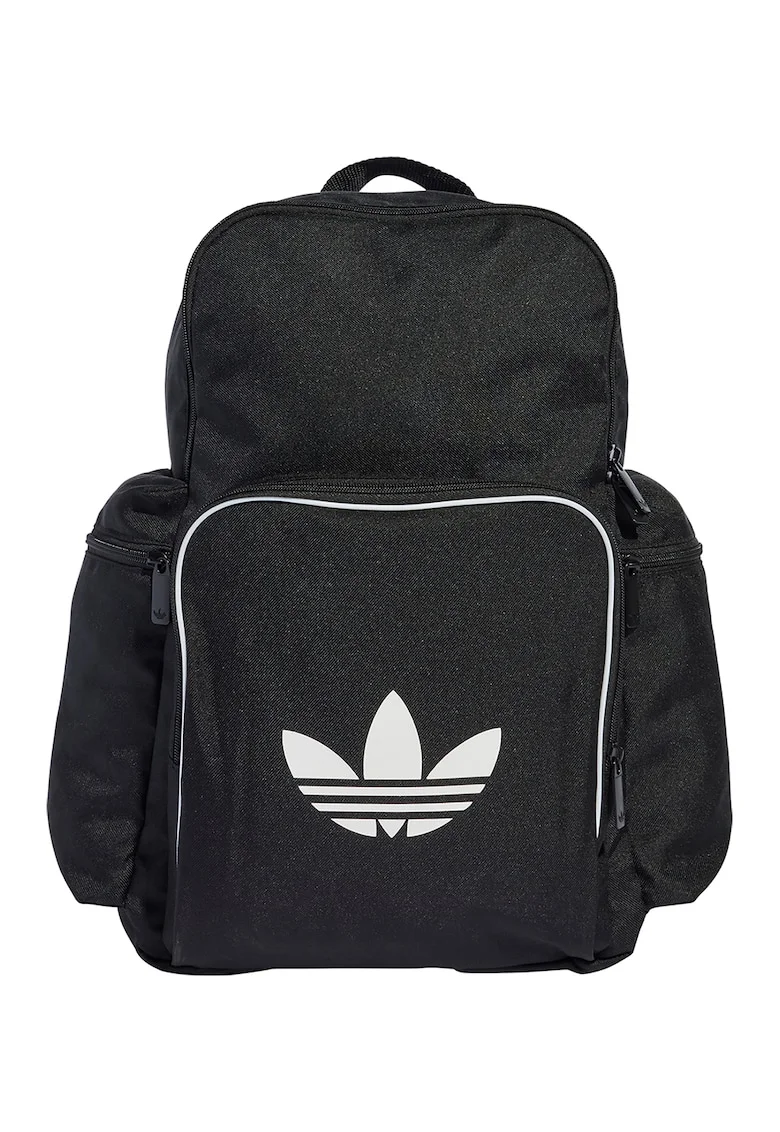 Rucsac unisex cu buzunare cu fermoar Adicolor - Negru