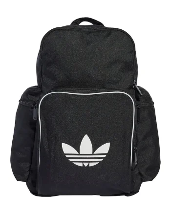 Rucsac unisex cu buzunare cu fermoar Adicolor - Negru